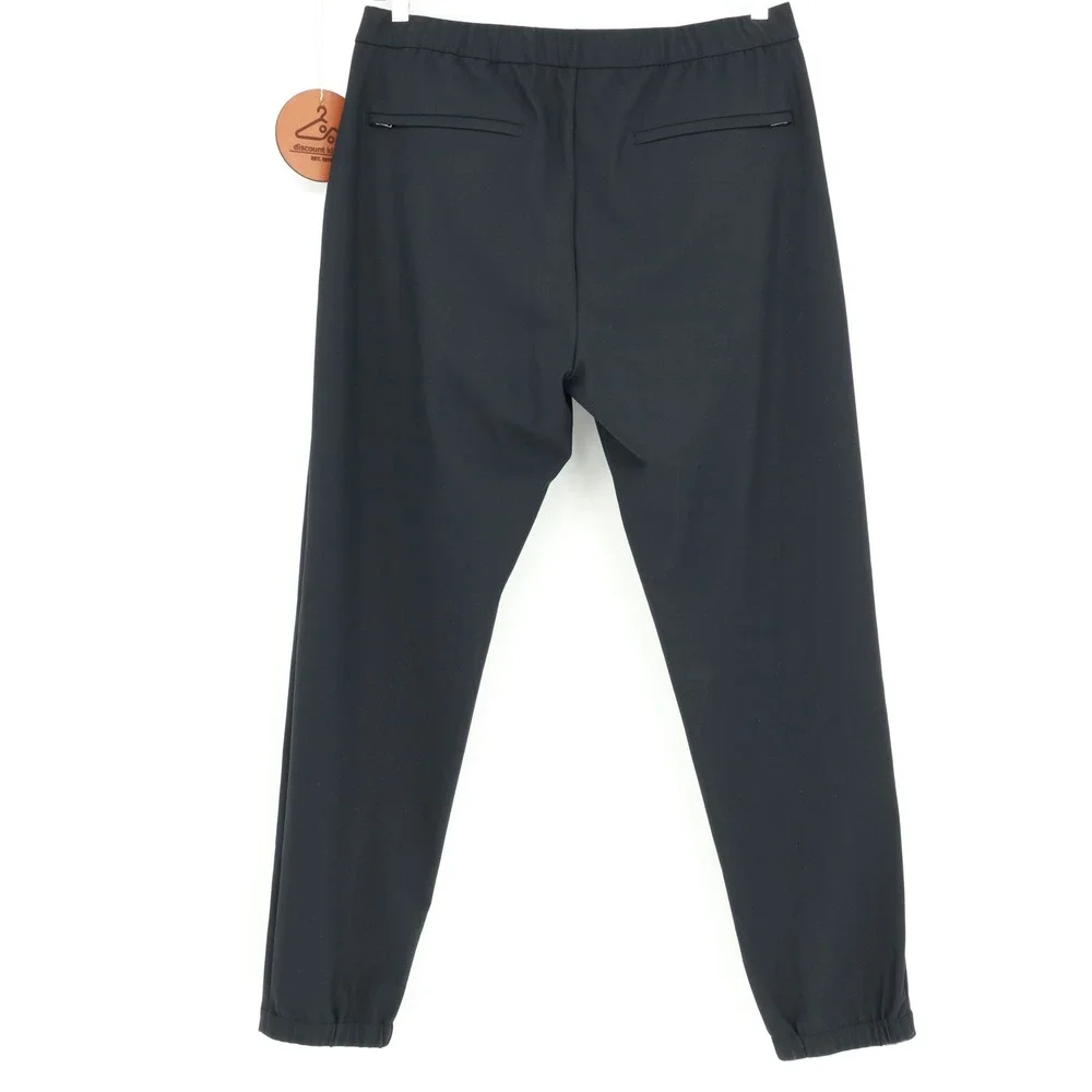 Theory Terrance EZP Precision Ponte Pants Black Mens XL L0797204 Drawstring $245